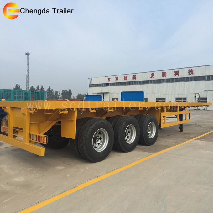 Tri-Axle Flatbed Container Trailer for Sale in Philippines 