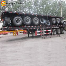 40ton Capacity Container Trailer, 40FT Flatbed Semi Trailer for Africa