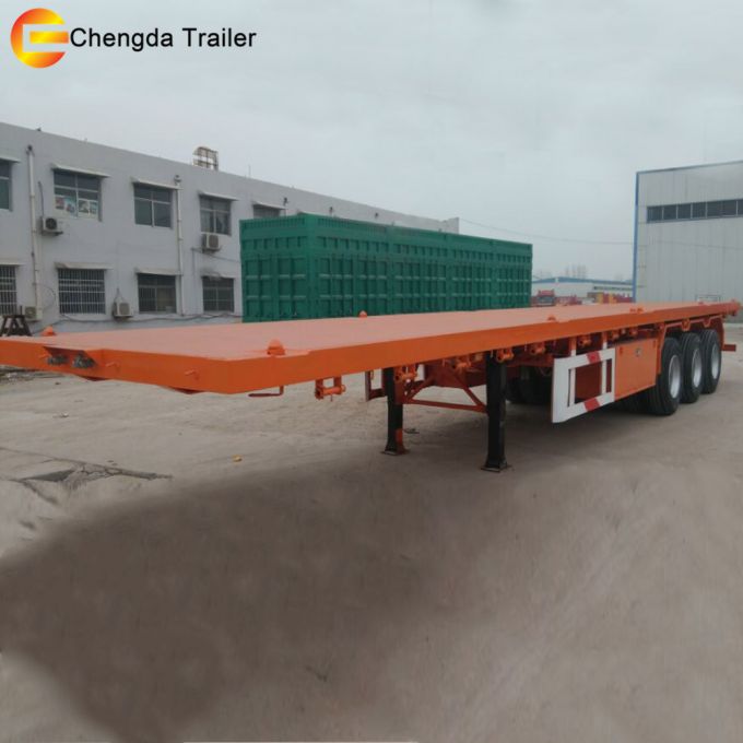 Top Quality Flatbed Container Semi Trailer for Sale Images 1