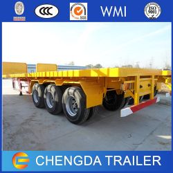 3 Axles 40ft Flatbed Container Trailer Tractor Trailer