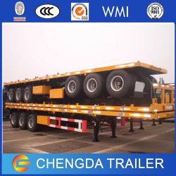 40ft Heavy Duty 40ft High Cube Container Flat Bed Trailer