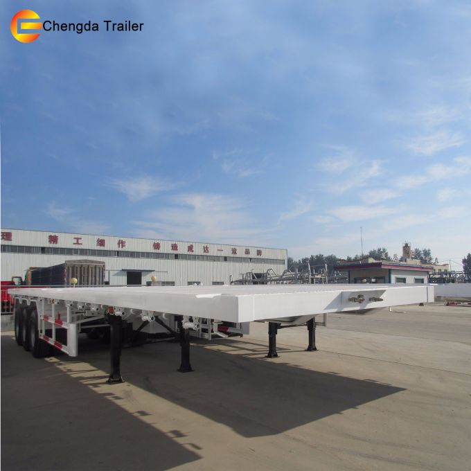 Made in China 3 Axles 50ton High Bed Semi Trailer with Low Price Images 1