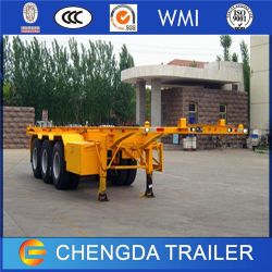 CCC BV ISO Confirmed 3 Axles 40ton 40ft 20ft Skeleton Container Trailer for Phililppines