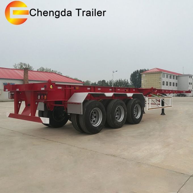 Container Transport Semi Trailer, Chassis Trailer Truck Images 1