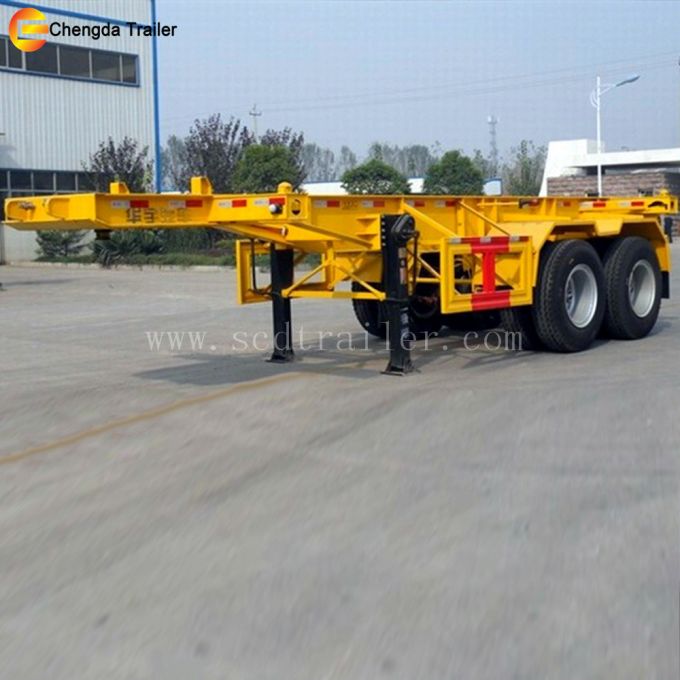 Best Price 40ft 2 Axles Skeleton Trailer Images 1