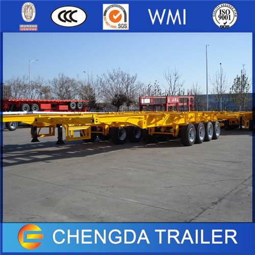 4 Axles 40FT 40tons Skeletal Trailer for Container Vans 