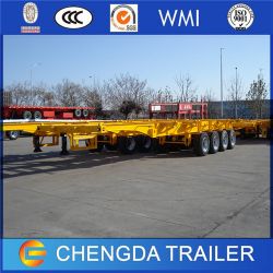 4 Axles 40FT 40tons Skeletal Trailer for Container Vans