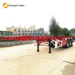 Tri-Axle Skeleton Container Semi-Trailer with High Quality