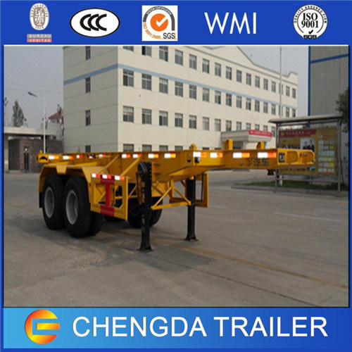 2 Axle 35ton 20ft Container Skeleton Trailers for Sale 