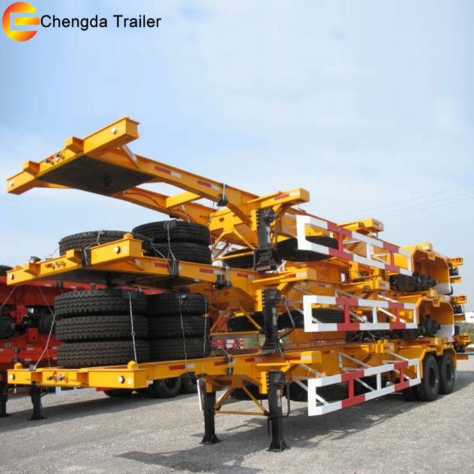 40tons Skeletal Semi Trailer, Container Semitrailer Images 1