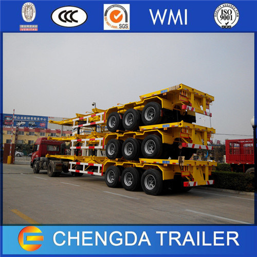 20FT 40FT 6m 12m Tri Axles Skeletal Container Trailer Chassis Images 1