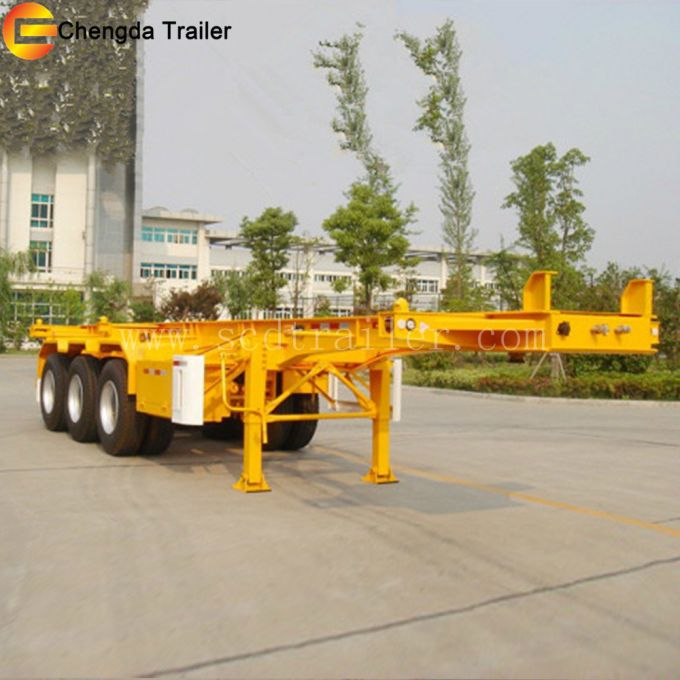2017 Best Prices 40FT Skeleton Trailer Container Semi-Trailer Images 1