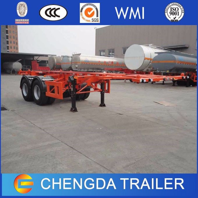 2 Axle 20ft Skeleton Container Semi Trailer for 20ft Container Images 1