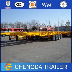 4 Axle Skeletal Trailer 45ft Container Chassis for Sale