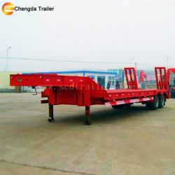 30t 2 Axles Lowboy Low Bed Lowbed Semi Trailer