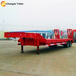 30t 2 Axles Lowboy Low Bed Lowbed Semi Trailer