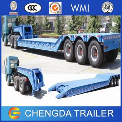 80ton Detachable Gooseneck Lowbed Lowboy Trailer for Equipment Transport