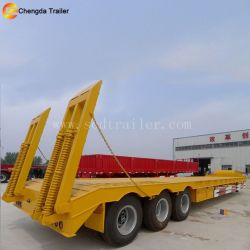 120t 4axles Low Bed Trailer