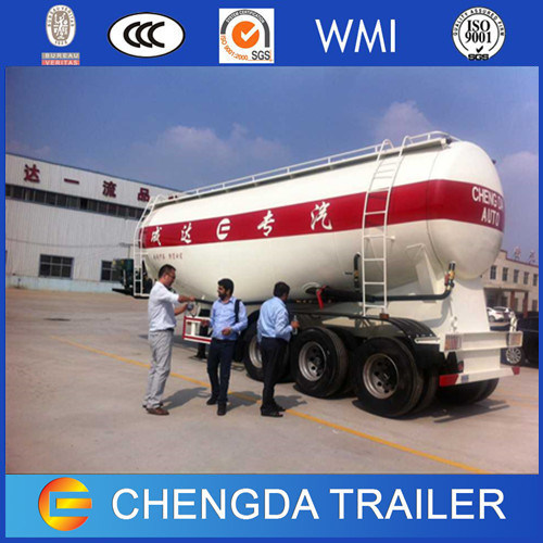 3axle 35ton Bulker Cement Cargo Tanker Truck Semi-Trailer for Sale Images 1