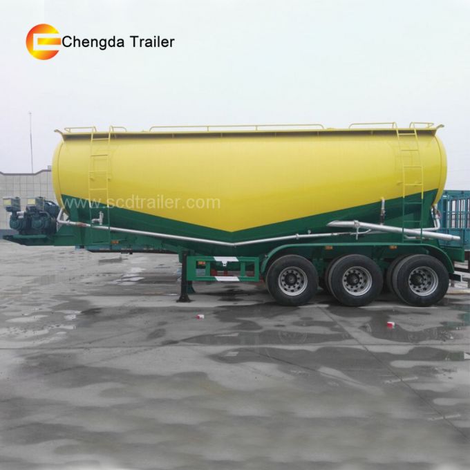 3 Axles Bulk Cement Bulker Silo Tanker Price 