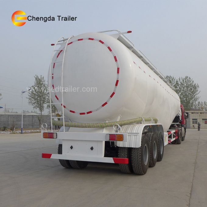 3 Axles 35ton Cement Bulk Tanker Trailer Images 1