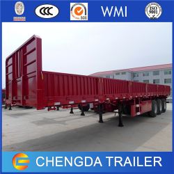 3 Axle 60 Ton Drop Side Cargo Semi Trailers for Sale