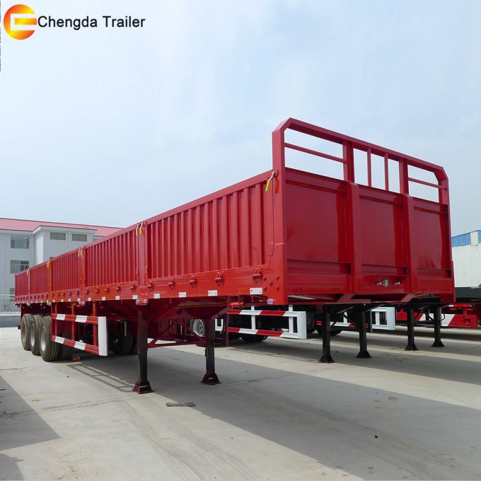 Strong Chassis Cargo Trailer Side Wall Semi Trailer Images 1