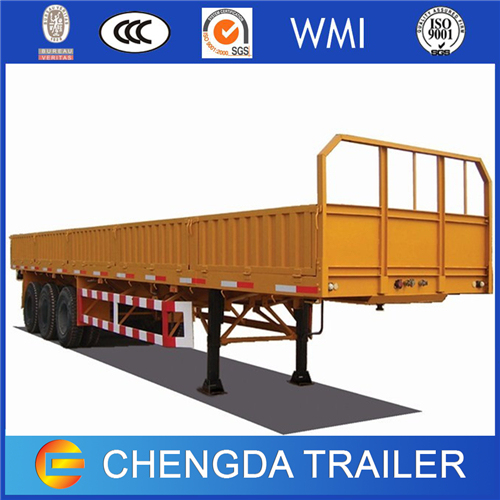3 Axles High Bed 50tons China Trailer Manufacturer for Cargo Images 1