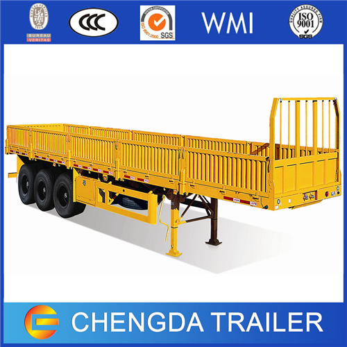 Tri Axle 60 Ton Drop Side Wall Trailer with BPW Axle Images 1