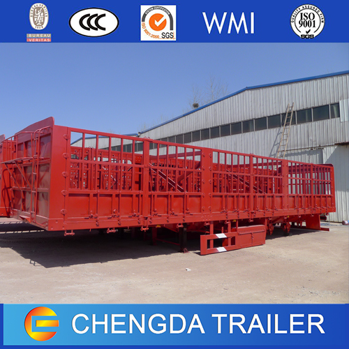 60ton China 3 Axles Fence Cargo Livestock Trailer Images 1