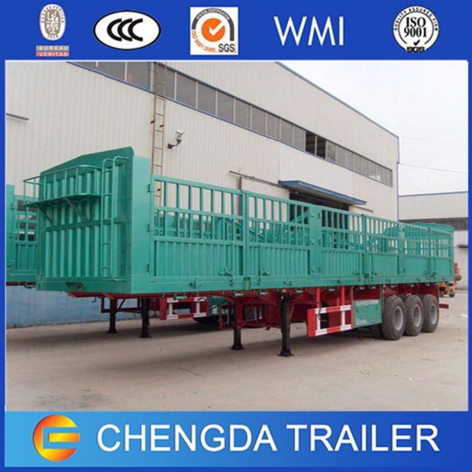 Box Tri-Axle Side Wall Drop Side Panel Fence Cargo Trailer Images 1