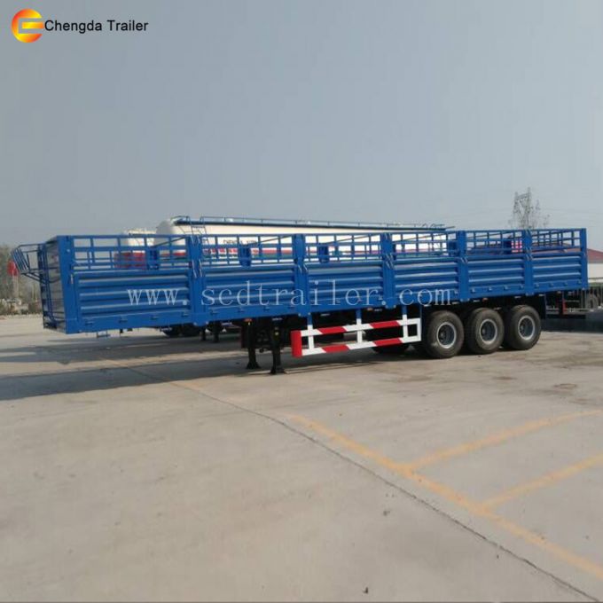 Flatbed Platform Type Fence Semi Trailer for Sale 