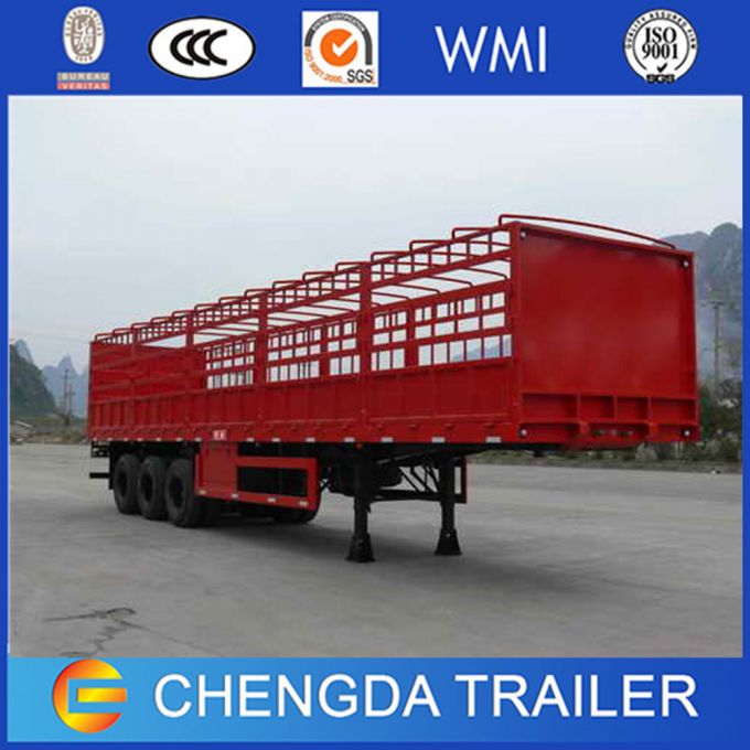 China Supplier 3 Axle Size Optational Box Cargo Semi Trailer Images 1