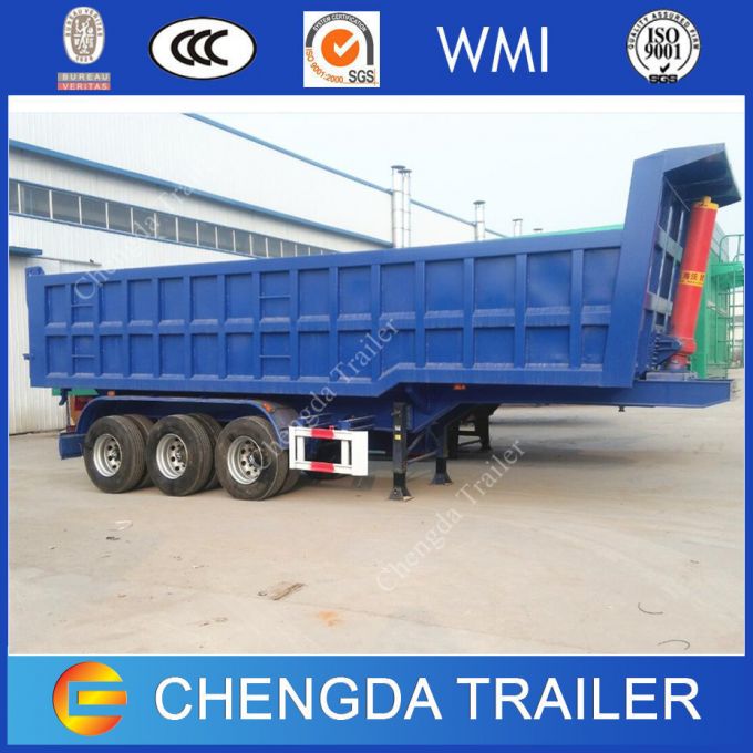 3axles 12wheels Dump Tipper Trailer 50ton Tipping Trailer for Trucks 