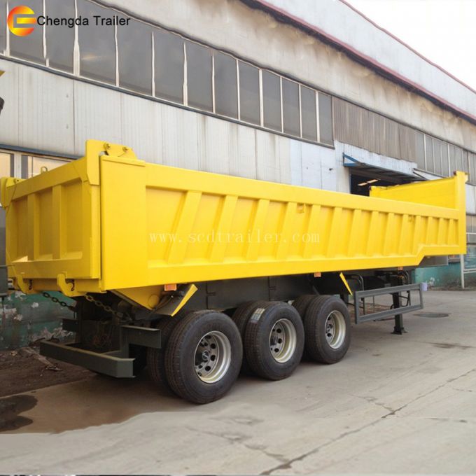 Sinotruk 3 Axles Dump Semi Trailer/ HOWO Tipper Truck Trailer Images 1