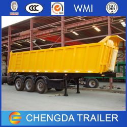 Triple Axles 60tons Hydraulice Dump Tipper Trailer for Sale