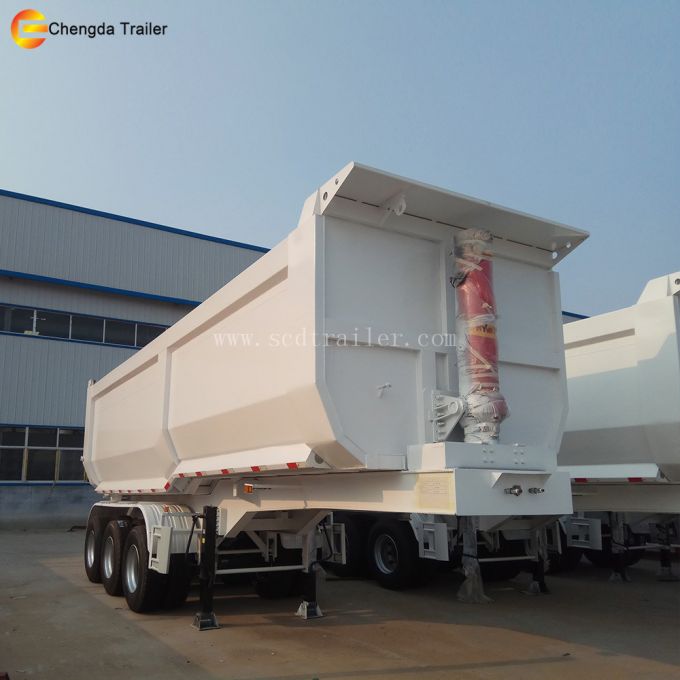 Tipper Box Size Optional Dump Semi Trailer Made in China 