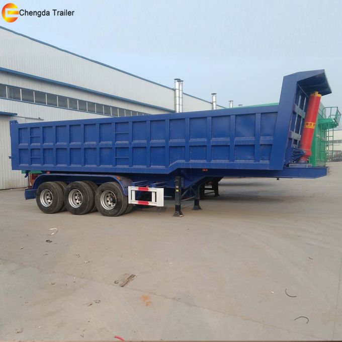 3 Axle 50t 60t Dump Tipper Dumper Semi Trailer for Sale 