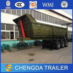 3 Axles Cargo Hydraulic Tipper Dump Semi Trailer for Sale