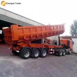 Faceoty 60 Ton 3axles Tipper Dump Trailer for Sale