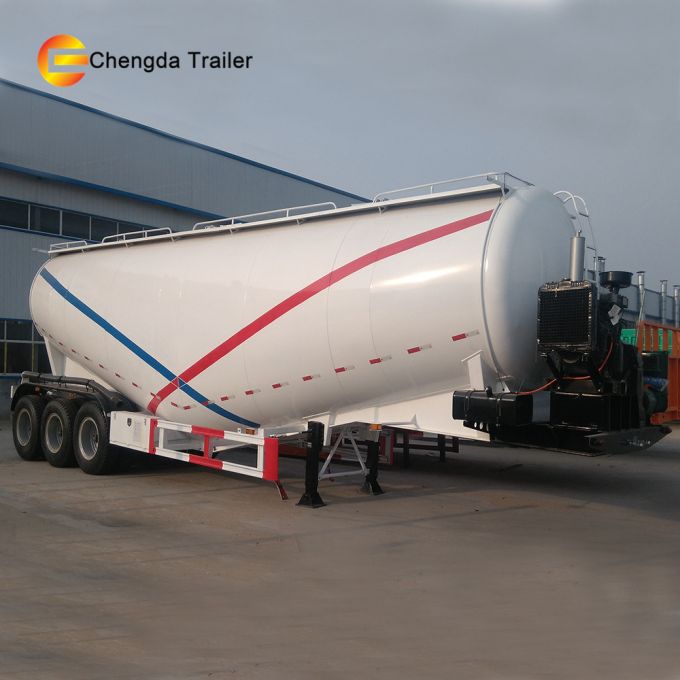 Used Bulk Feed Cement Tanker Semi Truck Trailer for Sale Images 1