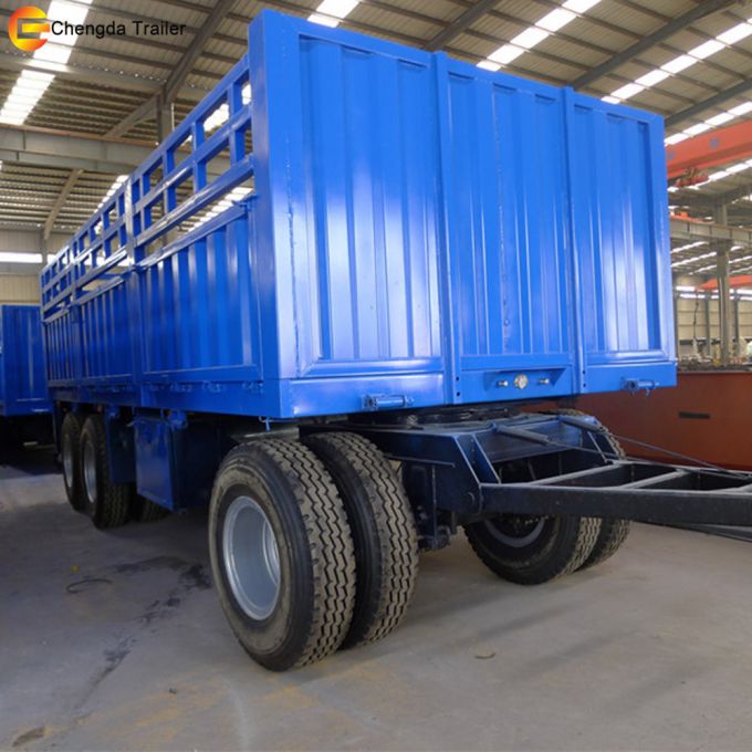 3 Axle 40tons Heavy Duty Truck Full Trailer Images 1