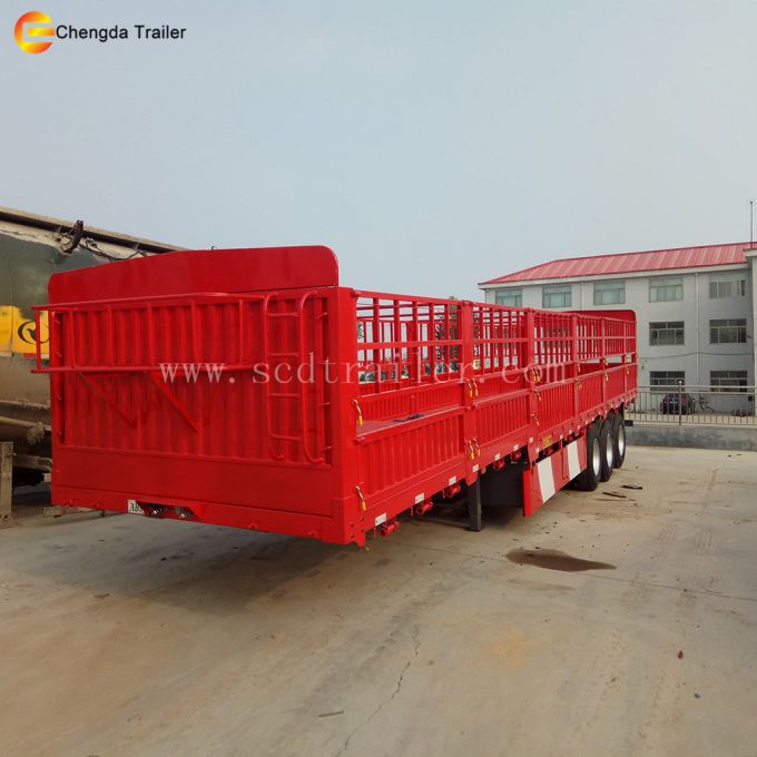 3 Axle Flatbed Cargo Full Trailer for Asia and Africa Images 1
