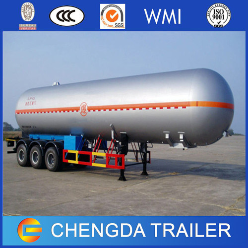 China 3 Axles 56m3 LPG Tanker Semi Trailer 