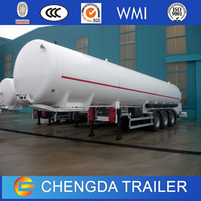 China Manufacxturer 3 Axles LPG Gas Fuel Tanker Semi Trailer 