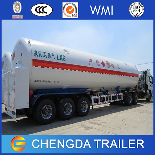 China Made 50m3 Double Layer Pressure LNG Tank Trailer LNG Storage Tank 