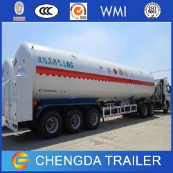 China Made 50m3 Double Layer Pressure LNG Tank Trailer LNG Storage Tank