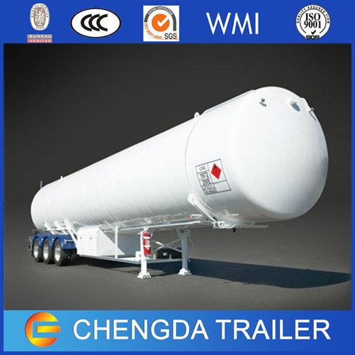 50 Tons 3axle Aluminum Alloy LNG Tank Trailer for Sale Images 1
