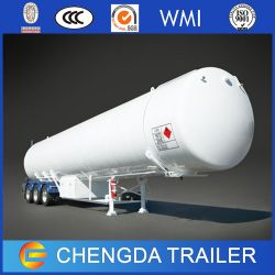 3axles 56.2cbm LPG LNG Storage Tank Semi Trailer for Sale