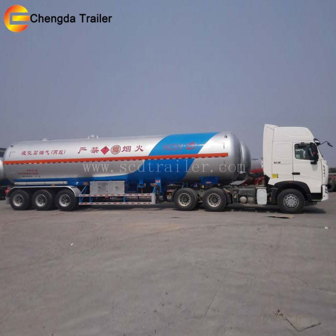 Factory Sale 3 Alxes LPG Tanker LNG Tank Semi Trailer 